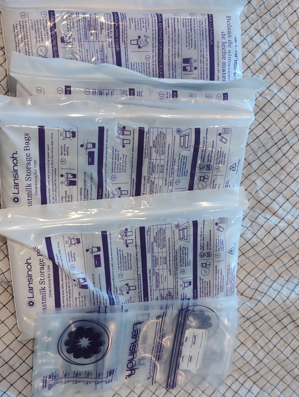 Lansinoh Breastmilk Storage Bags - Clear 200